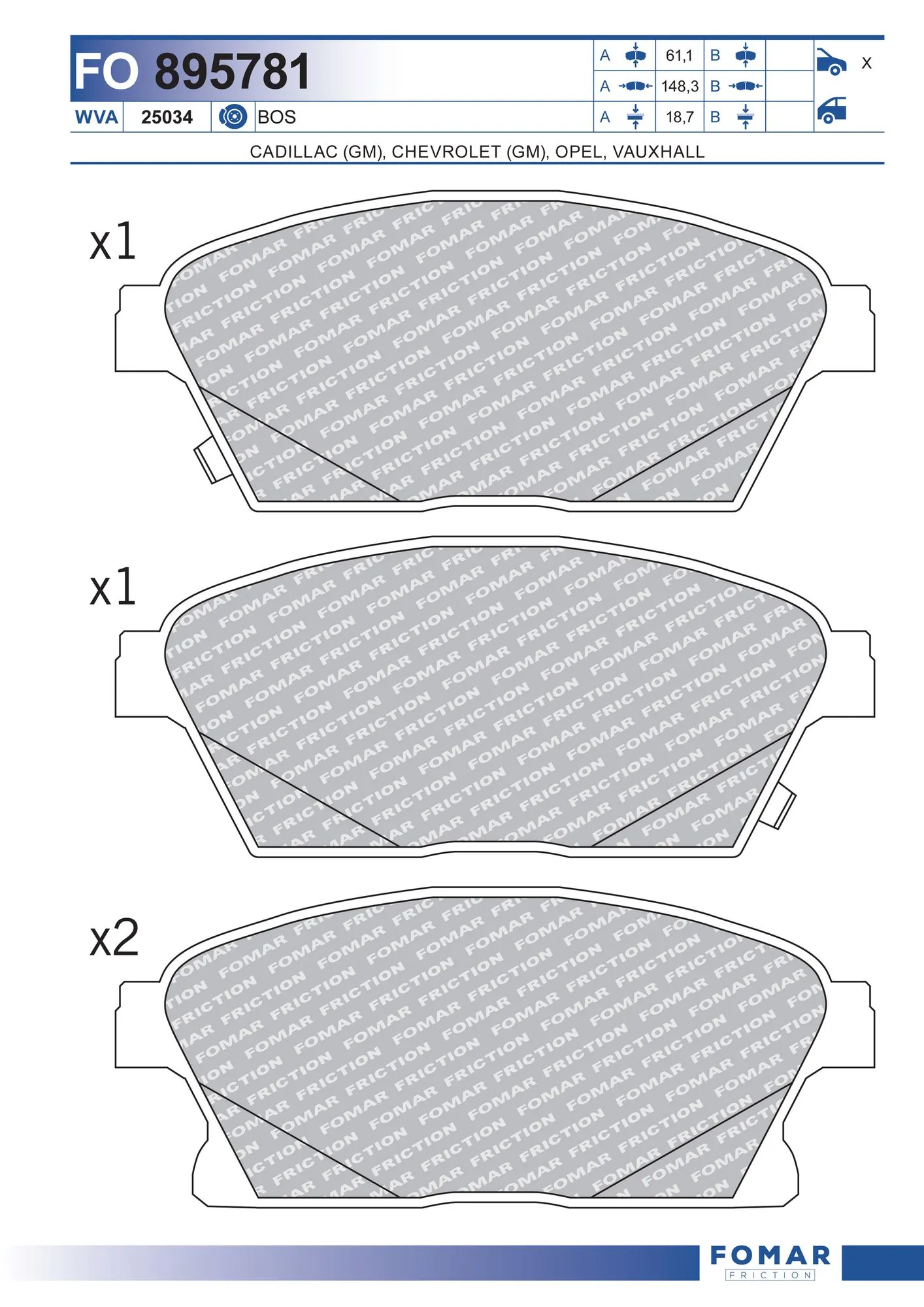 Brake Pad Set, disc brake